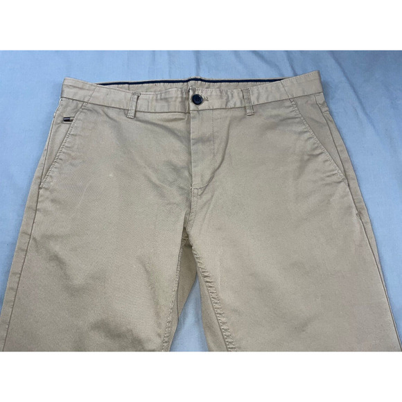 Zara Man Basic Collection Flat Front Stretch 5-Pocket Stretch Chino Pants. 34X32 - Picture 6 of 9